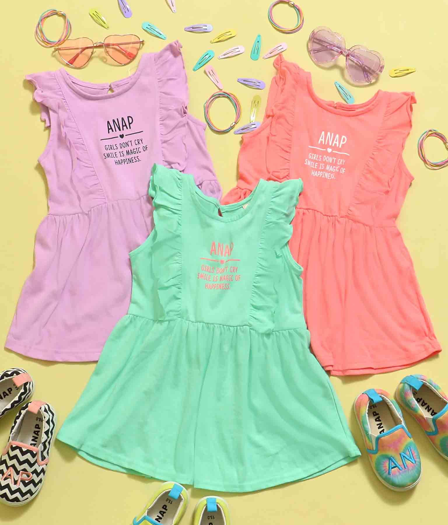 フリルワンピース ワンピース ドレス ミディアムワンピ Anap Kids レディースファッション通販anapオンライン