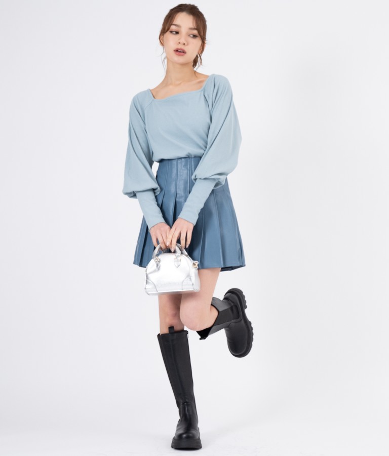 マトンスリーブトップスカットソー(トップス/カットソー ) | CHILLE  