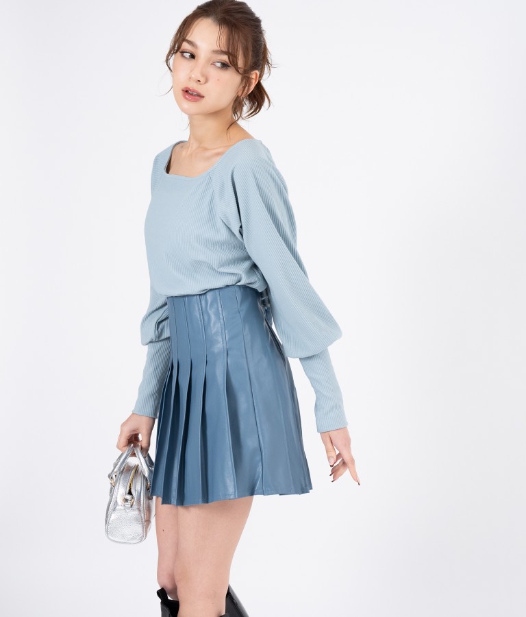 マトンスリーブトップスカットソー(トップス/カットソー ) | CHILLE  