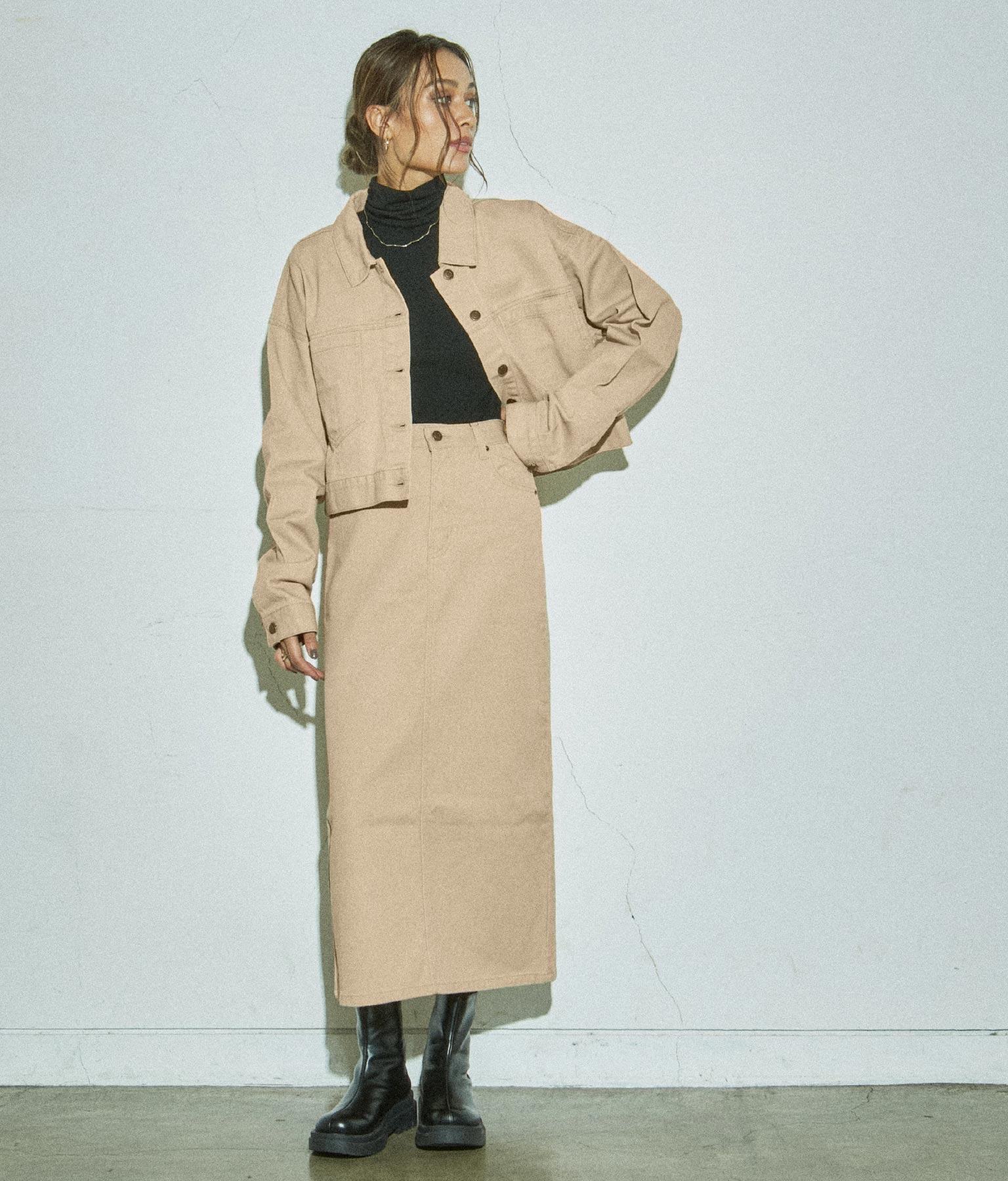 ヴィンテージクロップドジャケット【セットアップ着用可】(アウター  