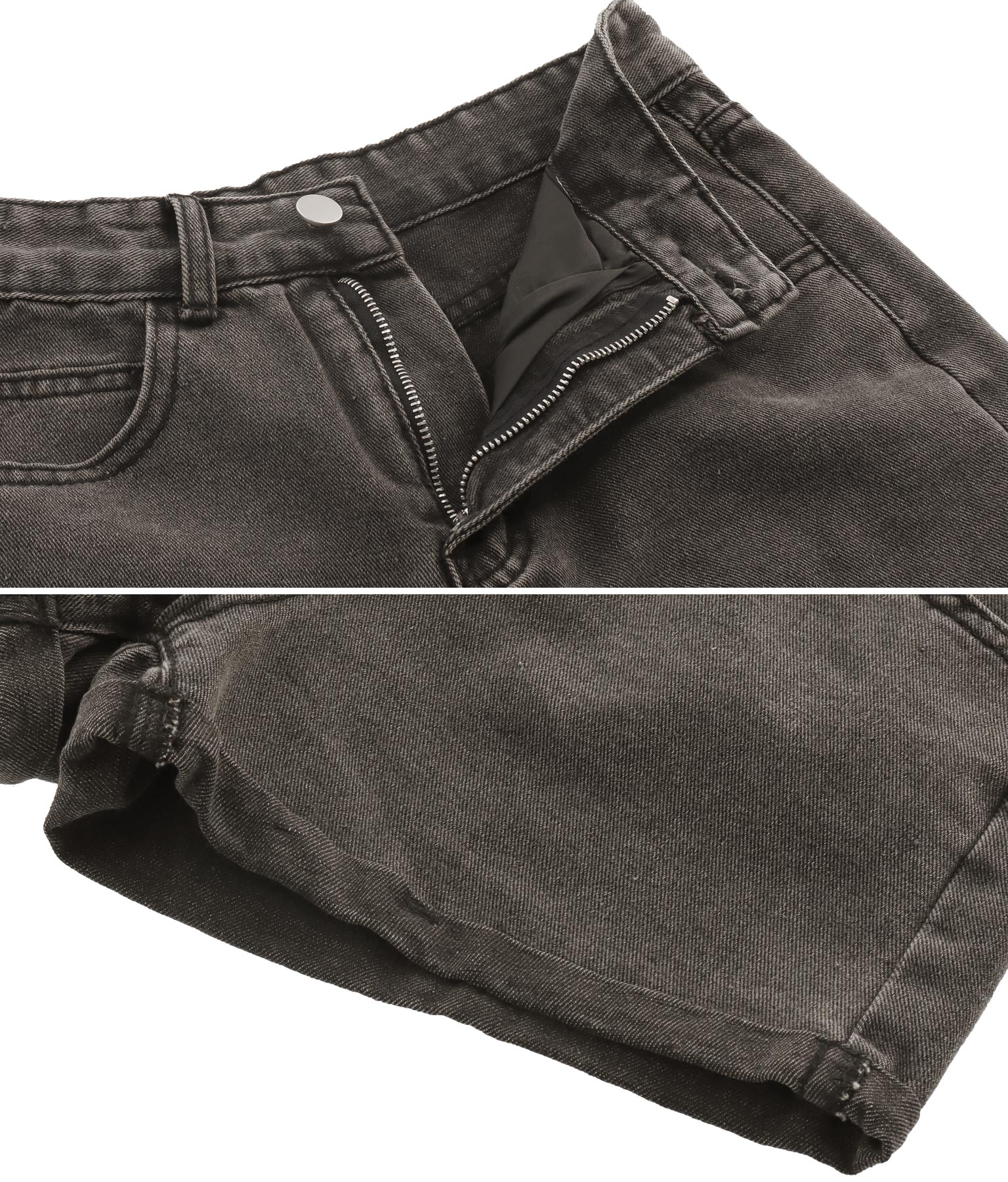 ロールアップデニムショートパンツ(ボトムス・パンツ /ショートパンツ  