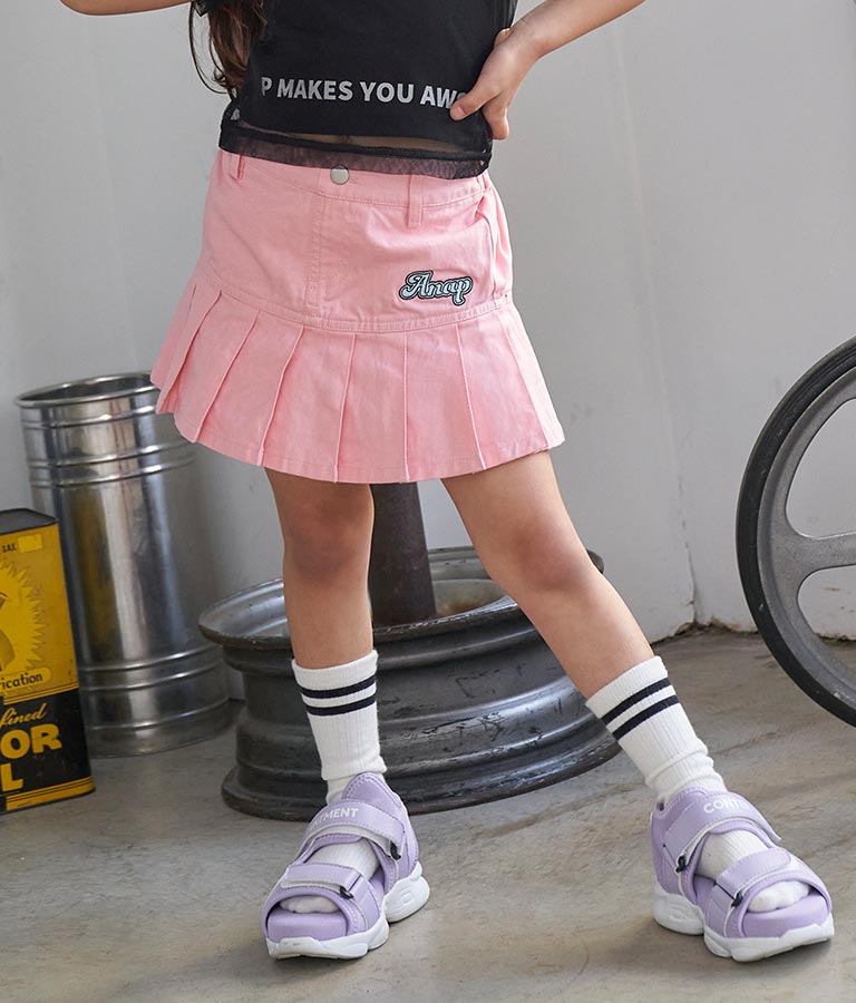 裾プリーツインパン付きスカート(ボトムス・パンツ /ショートパンツ・スカート) ANAP KIDS レディースファッション通販ANAPオンライン