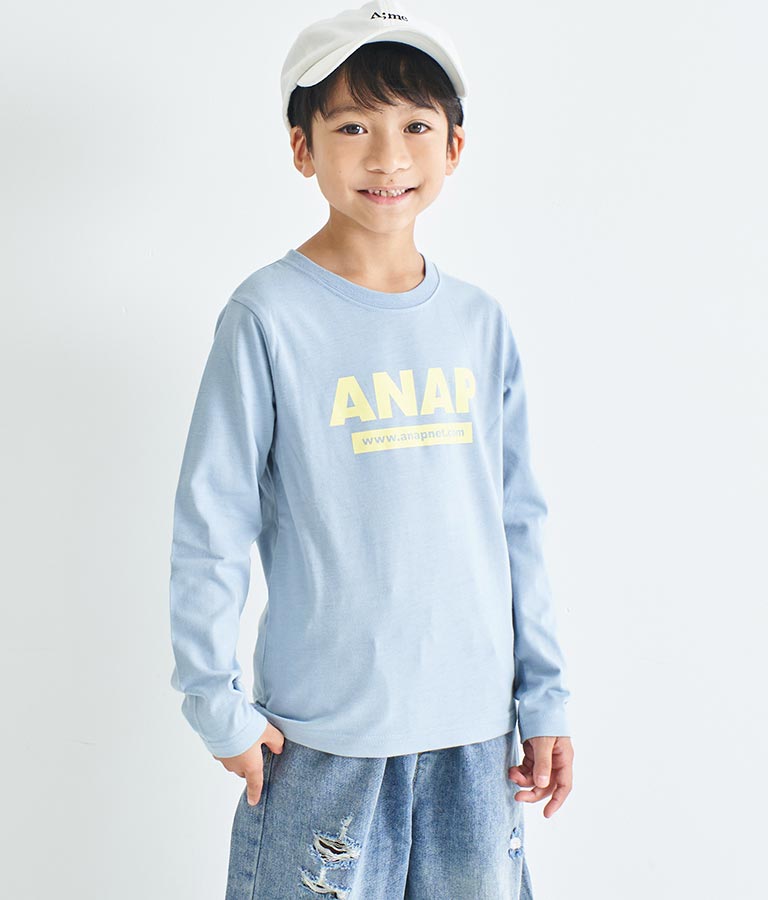アドレスロゴロングTシャツ(トップス/ロングTシャツ) | ANAP KIDS 