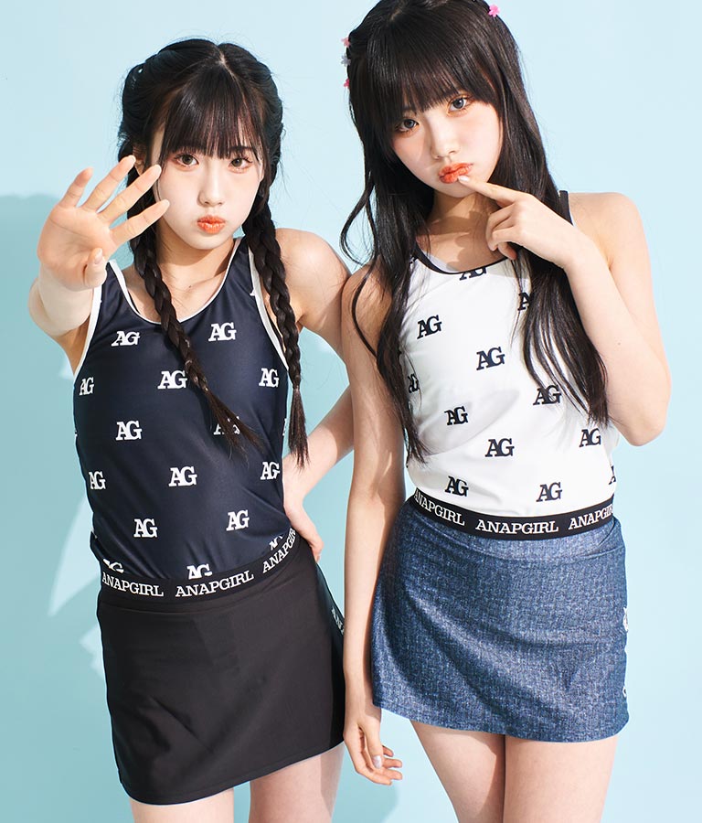 オリジナル】モノグラム柄 水着 3点セット(水着/水着・水着(女の子用  