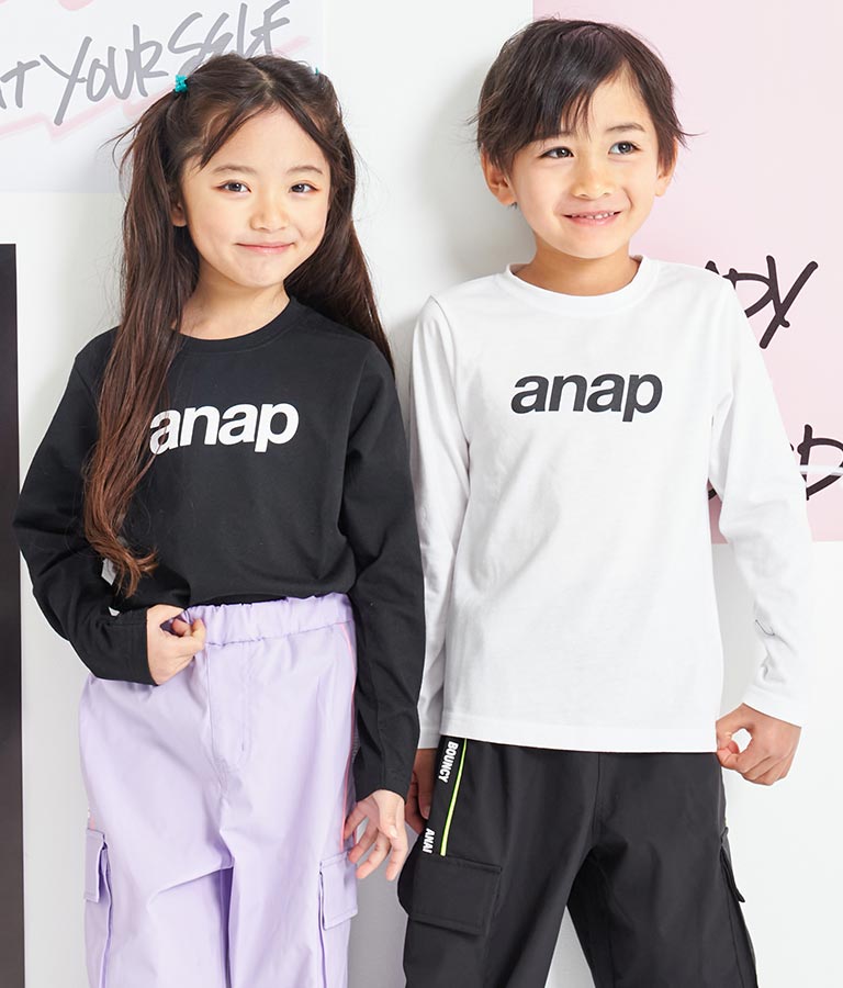 anap ロゴ プリント ロンT 長袖 Tシャツ(トップス/Tシャツ・ロングT 