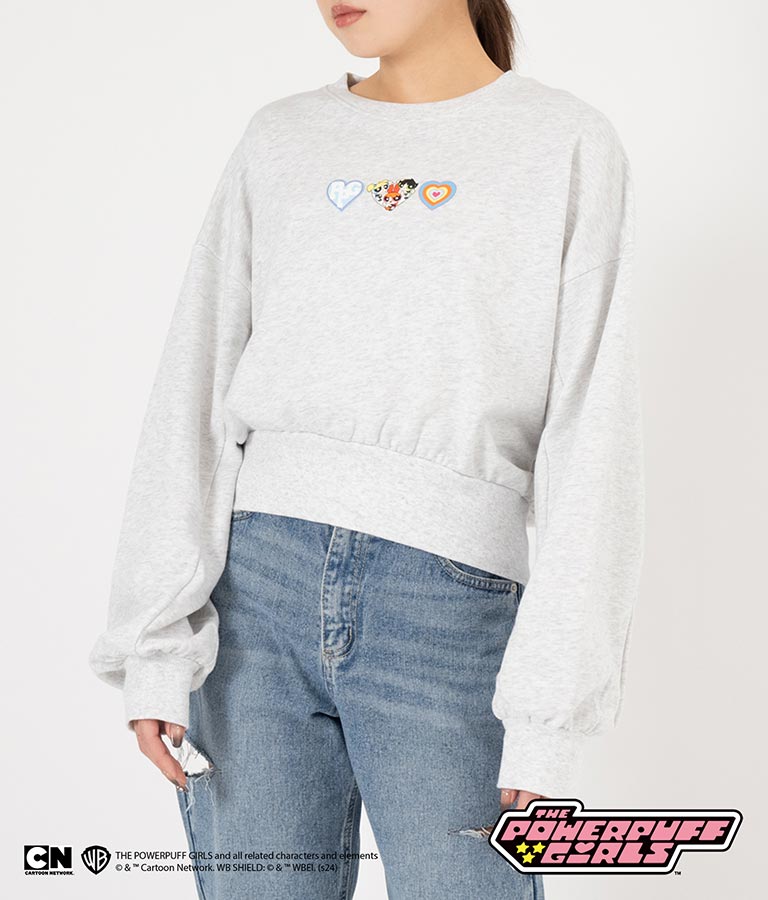 パワーパフ ガールズ ANAP コラボ スウェット トレーナー クロップド丈 