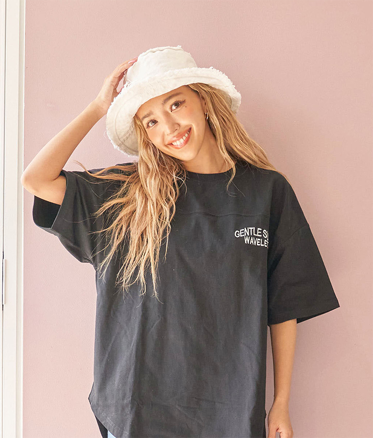 リバーシブル キャンバス フリンジ バケットハット(ファッション雑貨  